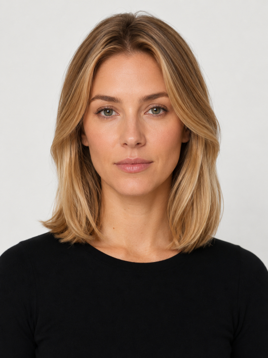 Lob with Side Bangs